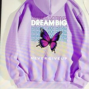 New Butterfly Hooded Sweatshirt